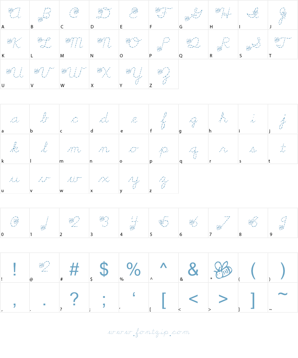 LMS Spelling Bee Font Character